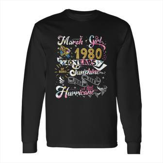 Vintage March 1980 Classic 40Th Birthday Gift 40 Years Old Long Sleeve T-Shirt | Favorety DE