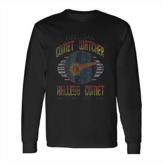 Vintage Official Comet Watcher Halleys Comet Long Sleeve T-Shirt | Favorety CA