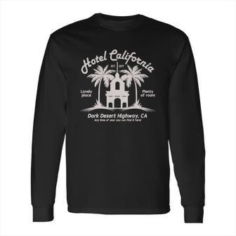 Vintage Retro Cool Hotel California Dark Desert Highway Long Sleeve T-Shirt | Favorety UK