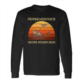 Vintage Retro Perseverance Mars Rover Long Sleeve T-Shirt | Favorety