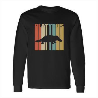 Vintage Retro Platypus Silhouette Long Sleeve T-Shirt | Favorety CA