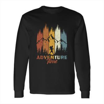 Vintage Style Hiking Camping Adventure Time Long Sleeve T-Shirt | Favorety CA