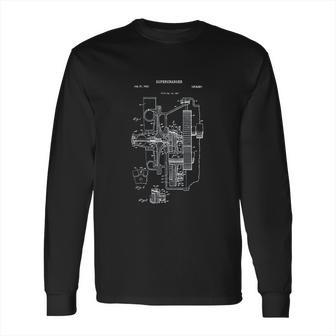 Vintage Supercharger Muscle Car Long Sleeve T-Shirt | Favorety