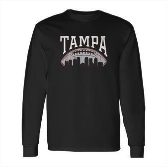 Vintage Tampa Bay Football Skyline Long Sleeve T-Shirt | Favorety DE