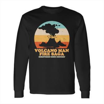 Vintage Volcano Man Fire Saga Eurovision Song Contest Long Sleeve T-Shirt | Favorety DE