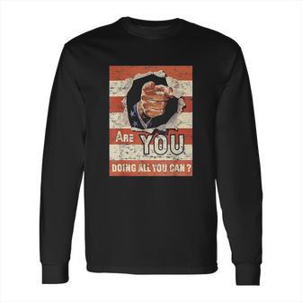 Vintage Wwi Wwii War Poster Patriotic Retro Uncle Sam Long Sleeve T-Shirt | Favorety DE