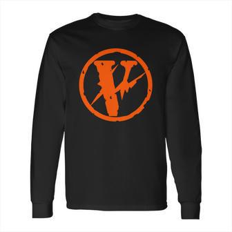 Vlone Friends Black Orange Tshirt Vlone Shirt Long Sleeve T-Shirt | Favorety