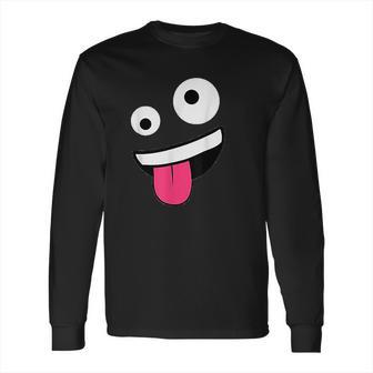 Wild Silly Crazy Eyes Zany Face Emojis Halloween Costume Long Sleeve T-Shirt | Favorety AU