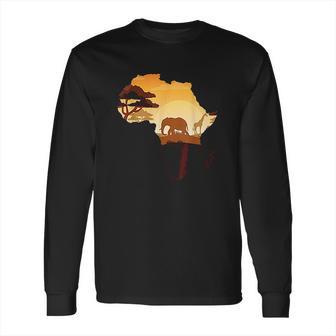 Wildlife Safari Animals Ivory Elephant Long Sleeve T-Shirt | Favorety CA