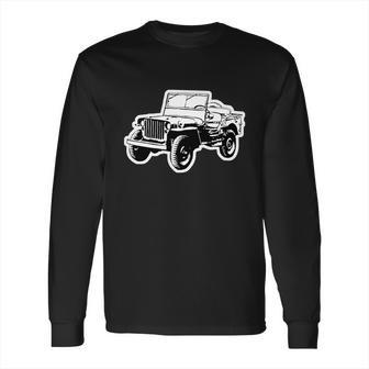 Willys Jeep 2 Color T-Shirts Long Sleeve T-Shirt | Favorety UK