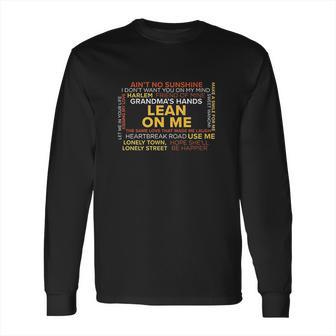 Word Cloud T Songs Written By Bill Withers Long Sleeve T-Shirt | Favorety DE