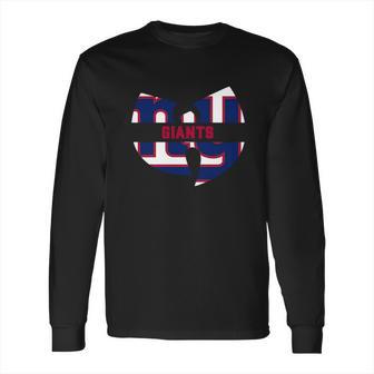 Wu Tang New York Giants Logo Shirt T Shirt Tee Long Sleeve T-Shirt | Favorety CA