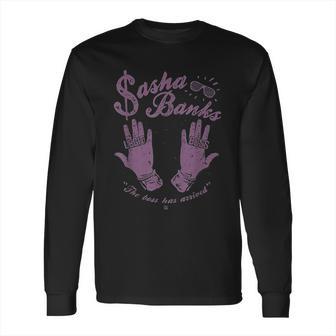 Wwe Sasha Banks Legit Boss Vintage Fight Long Sleeve T-Shirt | Favorety