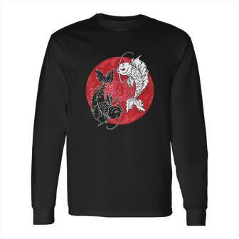 Yin Yang Koi Fish Carp Tai Chi Symbol Japanese Long Sleeve T-Shirt | Favorety