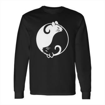 Yin Yang Year Of The Rat Happy Chinese New Year 2020 Black And White Rat Long Sleeve T-Shirt | Favorety