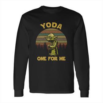 Yoda One For Me Vintage Long Sleeve T-Shirt | Favorety AU