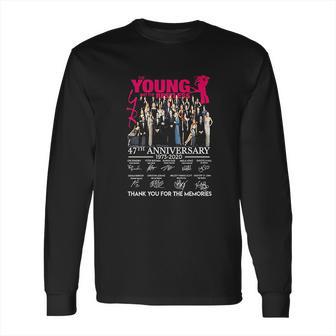 The Young And The Restless 47Th Anniversary 1973 To 2020 Cast Signed Gifts Funny Long Sleeve T-Shirt | Favorety AU