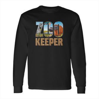 Zookeeper Costume African Savanna Zoo Keeper Animals Lover Long Sleeve T-Shirt | Favorety UK