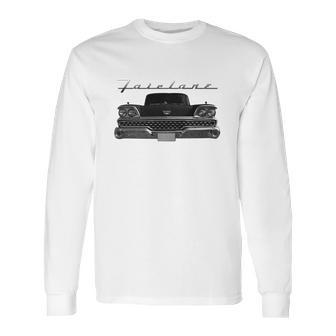 1959 Ford Fairlane Front Black Long Sleeve T-Shirt | Favorety UK