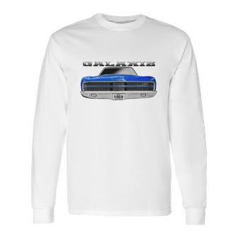 1969 Ford Galaxie Ltd Two Sided Blue Long Sleeve T-Shirt | Favorety UK