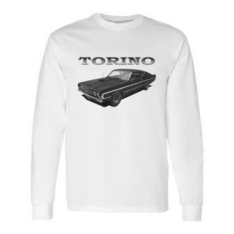 1969 Ford Torino Gt Black Long Sleeve T-Shirt | Favorety AU