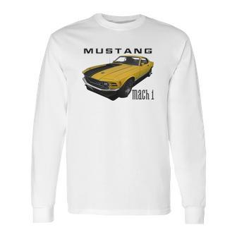 1970 Ford Mach1 Yellow Long Sleeve T-Shirt | Favorety AU