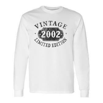 20 Years Old 20Th Birthday Male Female Him Her Limited 2002 Ver2 Long Sleeve T-Shirt | Favorety UK