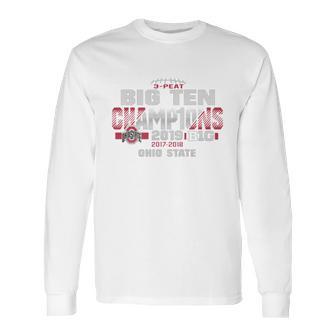 2019 Big Ten Football Champions Ohio State Buckeyes Sweater Long Sleeve T-Shirt | Favorety