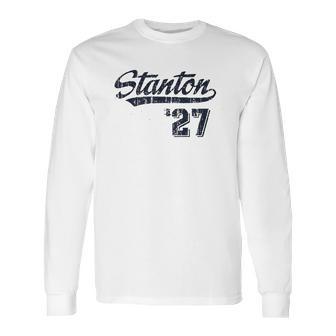 500 Level Giancarlo Stanton New York Baseball Long Sleeve T-Shirt | Favorety DE