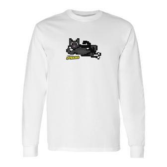 8Bit Benjamin The Cat Long Sleeve T-Shirt | Favorety