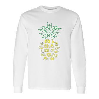 Aloha Pineapple Pharmacist Summer Pharmacy Long Sleeve T-Shirt | Favorety CA