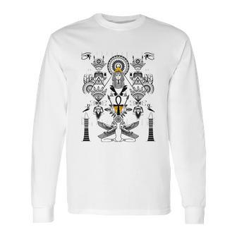 Ancient Egypt Egyptian Hieroglyphics 5 Kemetic King Long Sleeve T-Shirt | Favorety DE