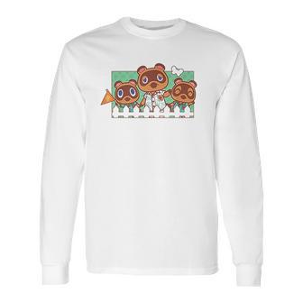 Animal Crossing New Horizons Nook Family Long Sleeve T-Shirt | Favorety