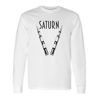 Apollo 11 Saturn V Moon Rockets Shirt Long Sleeve T-Shirt | Favorety