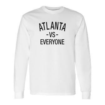 Atlanta Vs Everyone Sports Fan Graphic Ringer Long Sleeve T-Shirt | Favorety CA