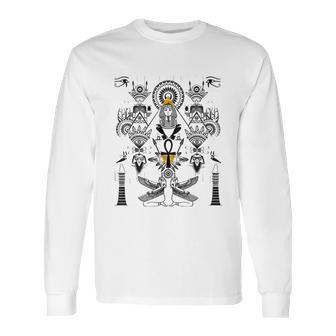 Ayahuasca Dmt Psychedelic Inspiration Egyptian Long Sleeve T-Shirt | Favorety UK