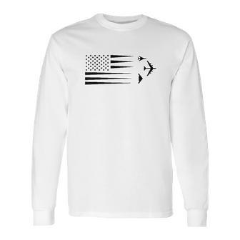 B2 Spirit B1 Lancer B52 Bomber Airplane Long Sleeve T-Shirt | Favorety CA