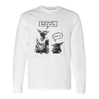 Baby Yoda And Master Yoda Water Reflection Best Sweater Long Sleeve T-Shirt | Favorety