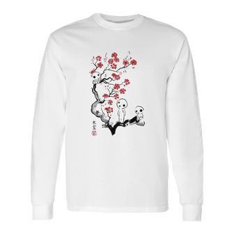 Bakugou Ink Style Princess Mononoke Little Forest Spirits Long Sleeve T-Shirt | Favorety DE