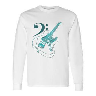 Bass With Clef Neon Bassists Bass Player Long Sleeve T-Shirt | Favorety CA