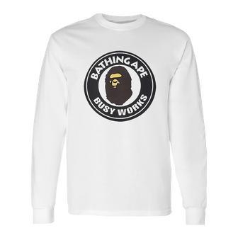 Bathing Ape Busy Works Long Sleeve T-Shirt | Favorety AU