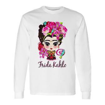 Beautiful Mexican Frida Kahlo Long Sleeve T-Shirt | Favorety CA