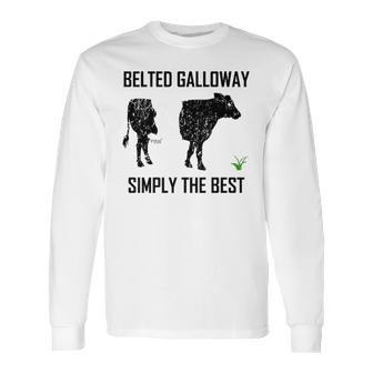 Belted Galloway Simply The Best Vintage Cow Gift Long Sleeve T-Shirt | Favorety DE