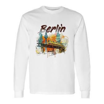 Berlin Landmarks U Bahn Subway Long Sleeve T-Shirt | Favorety AU