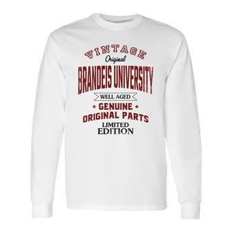 Brandeis University Well Aged Vintage Original Parts 2020 Long Sleeve T-Shirt | Favorety AU