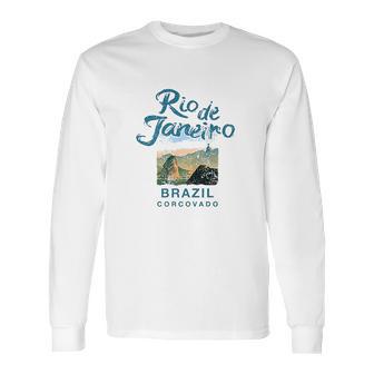 Brazil Rio De Janeiro Corcovado Brazilian Long Sleeve T-Shirt | Favorety UK