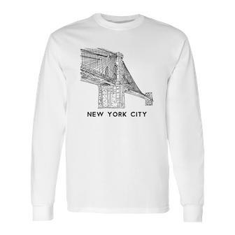 Brooklyn Bridge New York City Ny Long Sleeve T-Shirt | Favorety