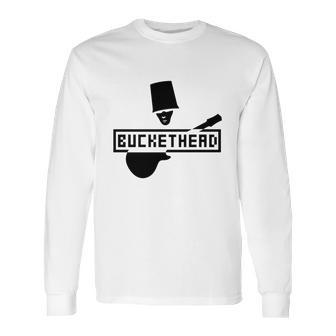 Buckethead Retro Guitar T-Shirt Long Sleeve T-Shirt | Favorety