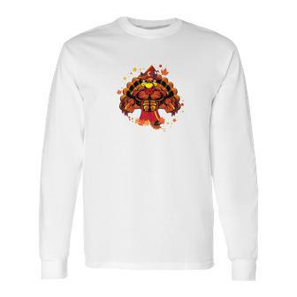 Buff Turkey Bodybuilding Fitness Thanksgiving Gym Long Sleeve T-Shirt | Favorety UK