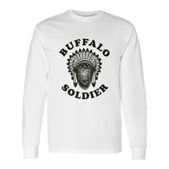 Buffalo Soldier Reggae Music Cool Vintage Bob Rastafarian Lion Marley Graphic Long Sleeve T-Shirt | Favorety DE